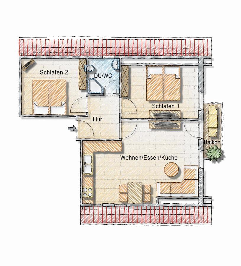 Dyke Appartements Busum Bagian luar foto